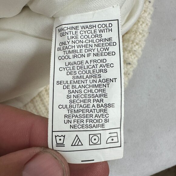 Empyre Women's Fuzzy Full Zip Hooded Jacket Size M White - Picture 7 of 8